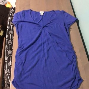 Motherhood maternity ruched shirt